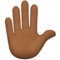 Raised Hand - Medium Black emoji on Apple